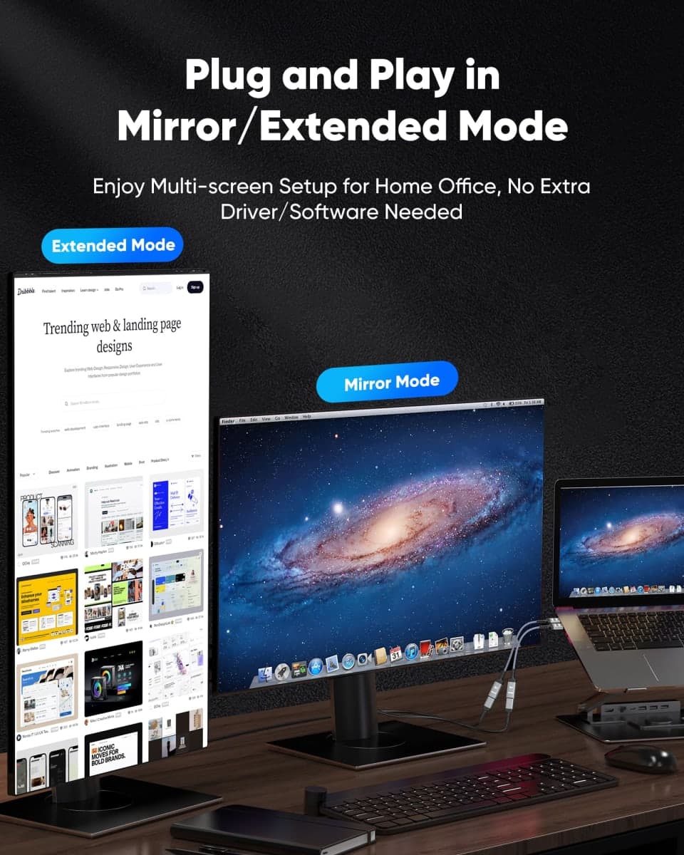 Highwings 4K Display Port to HDMI Adapter, Uni-Directional DP 1.2 Computer to HDMI 2.0 Screen, DisplayPort to HDMI Adapter (Male to Female), SR Anti-Break, No Latch, for Dell HP AMD NVIDIA, Passive thumbnail 5