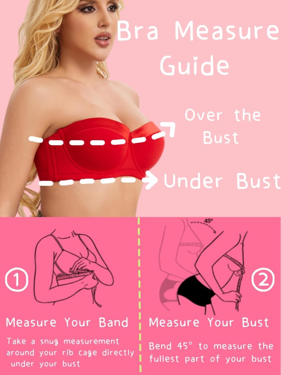 Women's Push up Strapless Bra for Large Breasts with Clear Straps, Never Move On Party Cup B/C/D/DD/DDD/G, Black, 48D thumbnail 5