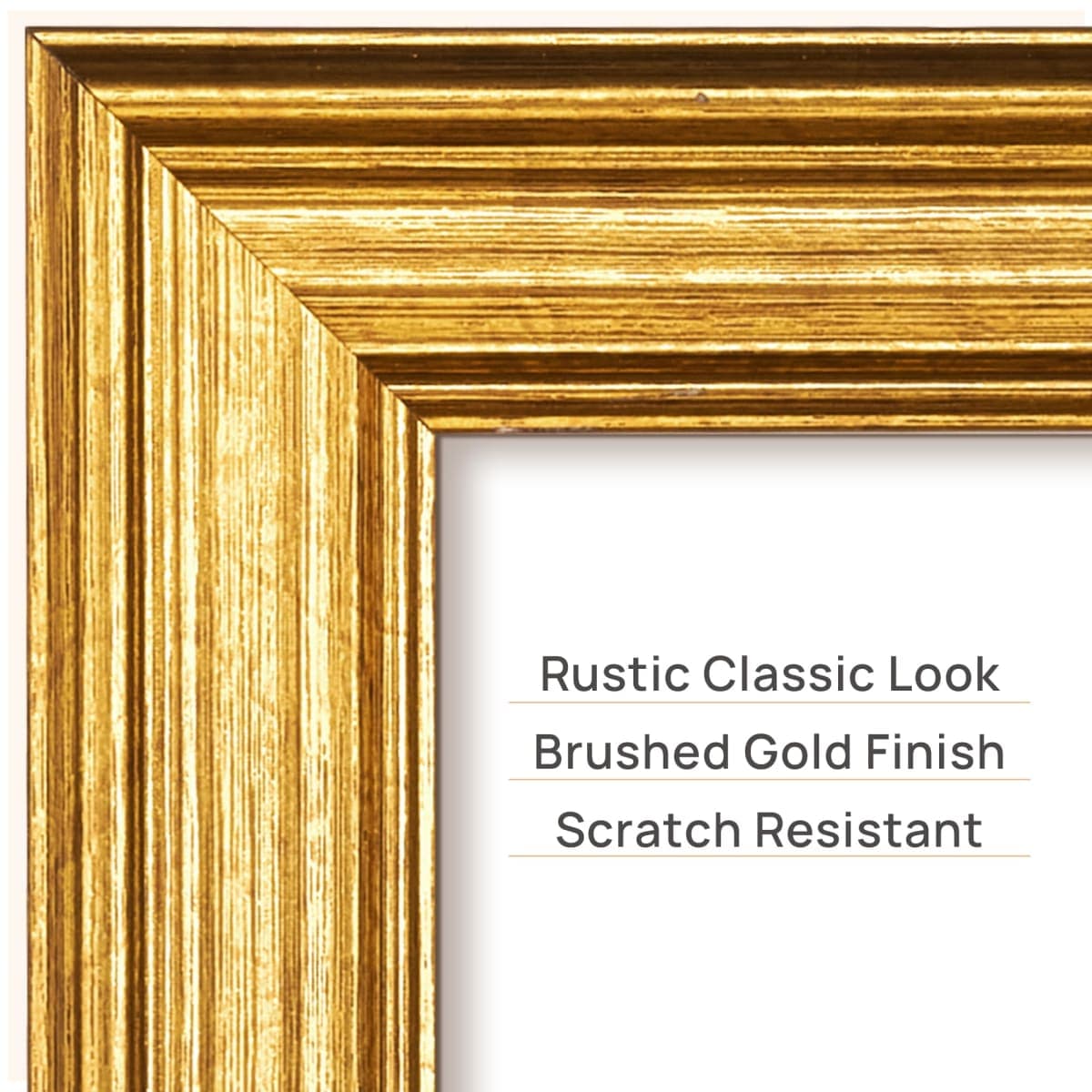 upsimples Vintage 8x8 Picture Frames, Antique Gold Frames Display 4x4 with Mat or 8 x 8 Without for Wall or Tabletop Decor, 1pack thumbnail 4