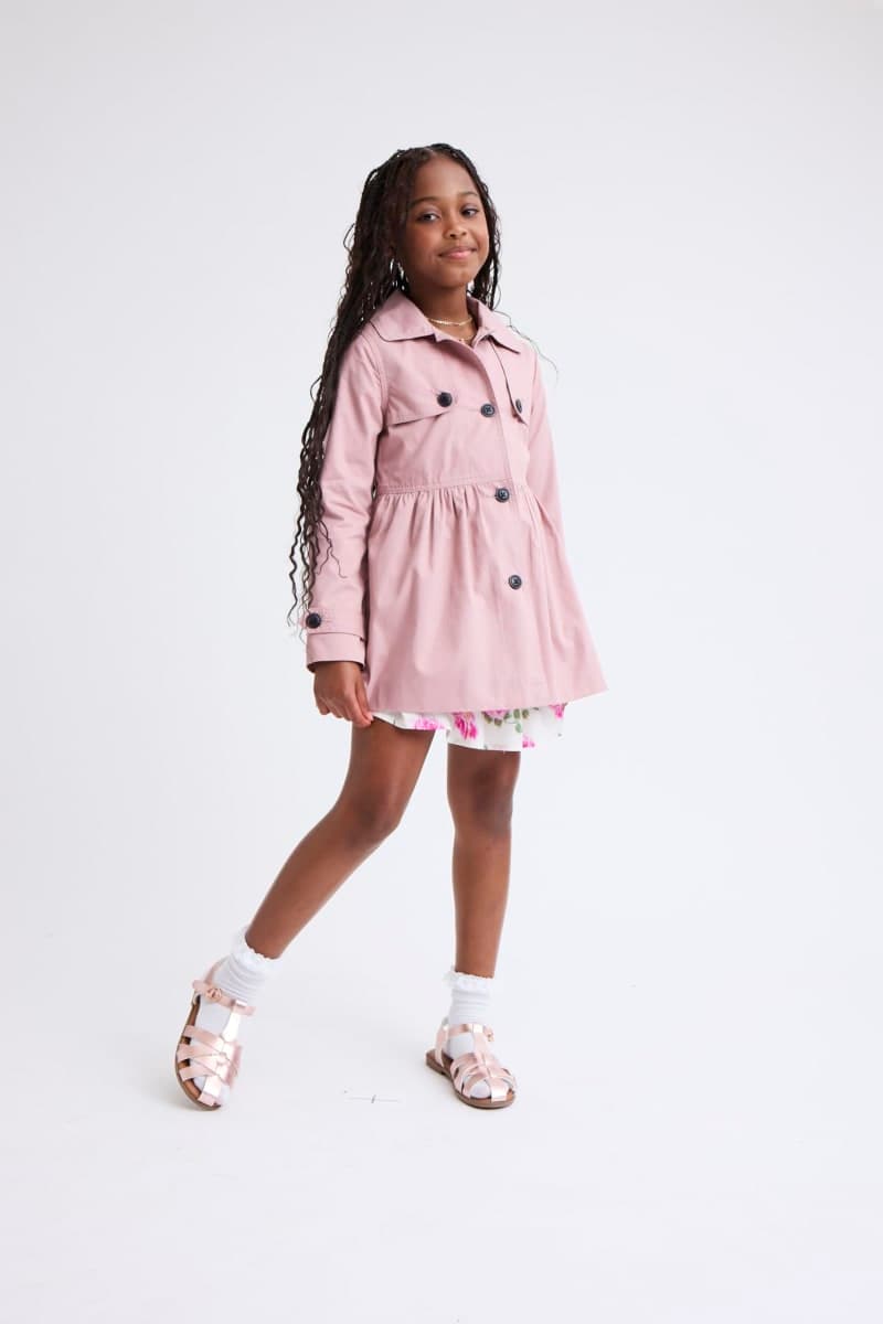 The Children's Place,Girls,Smocked Dress, Short SleeveFair Ivory,Small thumbnail 2