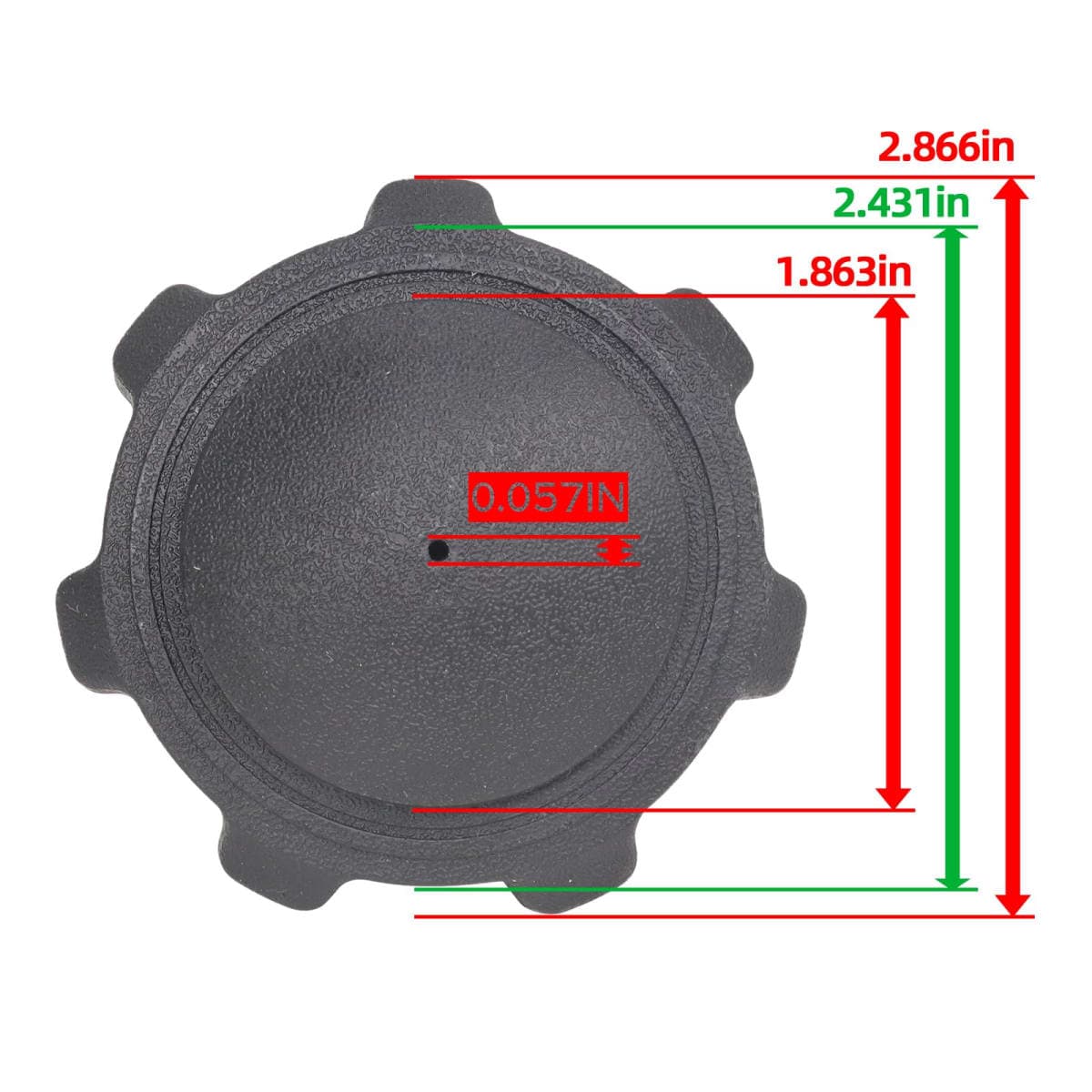Autu Parts 751-0603A Fuel Cap for Cub Cadet Exmark 397975 493988 493988S 795027 751-0403A 1-303284 1-513508 1-543365 for John Deere AM104032 GX22166 AM118637 AM107344 thumbnail 4