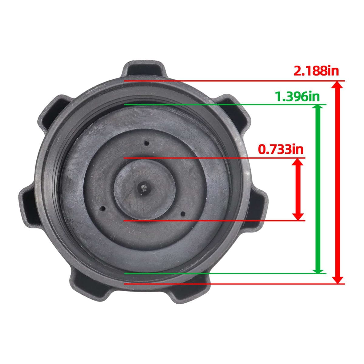 Autu Parts 751-0603A Fuel Cap for Cub Cadet Exmark 397975 493988 493988S 795027 751-0403A 1-303284 1-513508 1-543365 for John Deere AM104032 GX22166 AM118637 AM107344 thumbnail 5