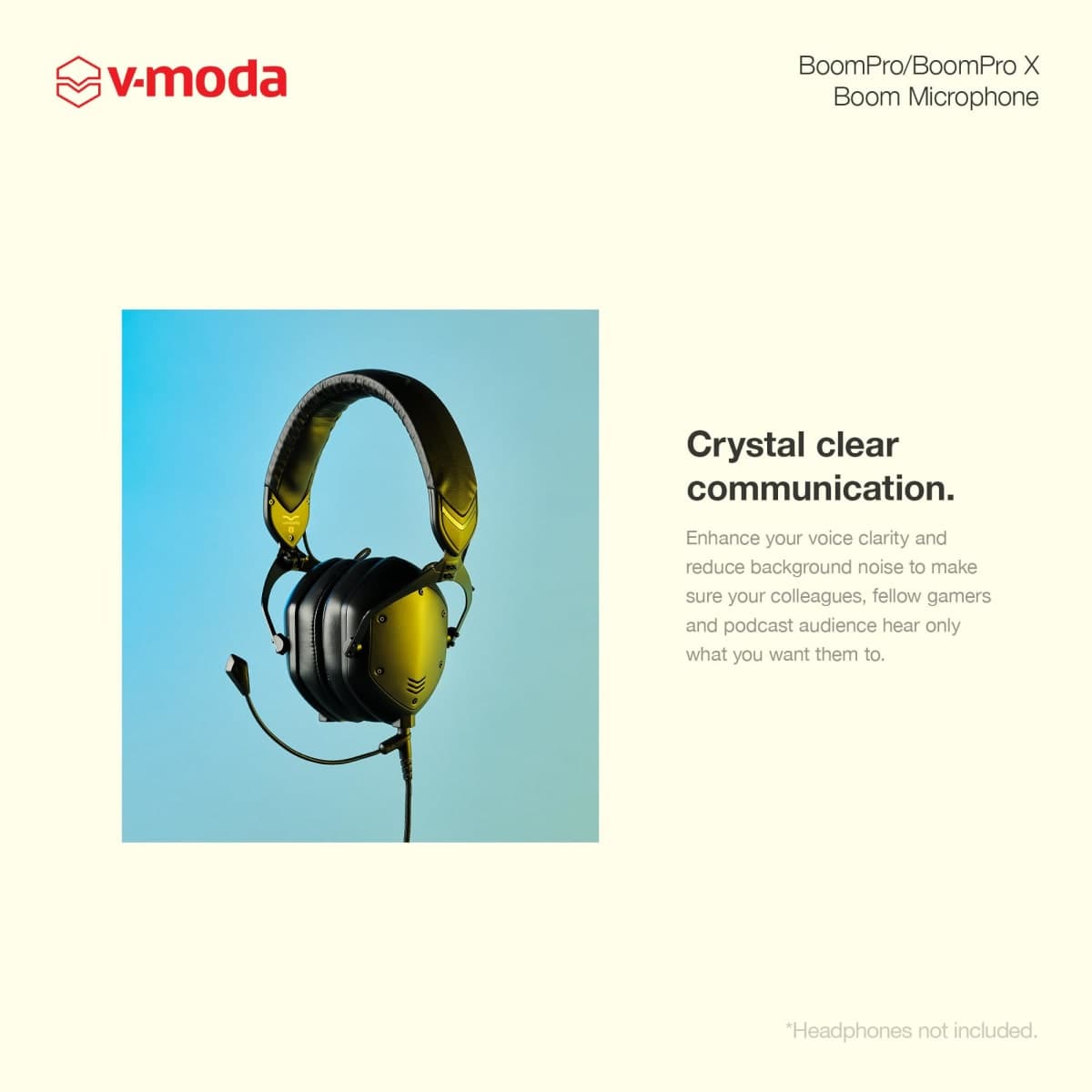 V-MODA BoomPro Microphone for Gaming & Communication - Black thumbnail 4