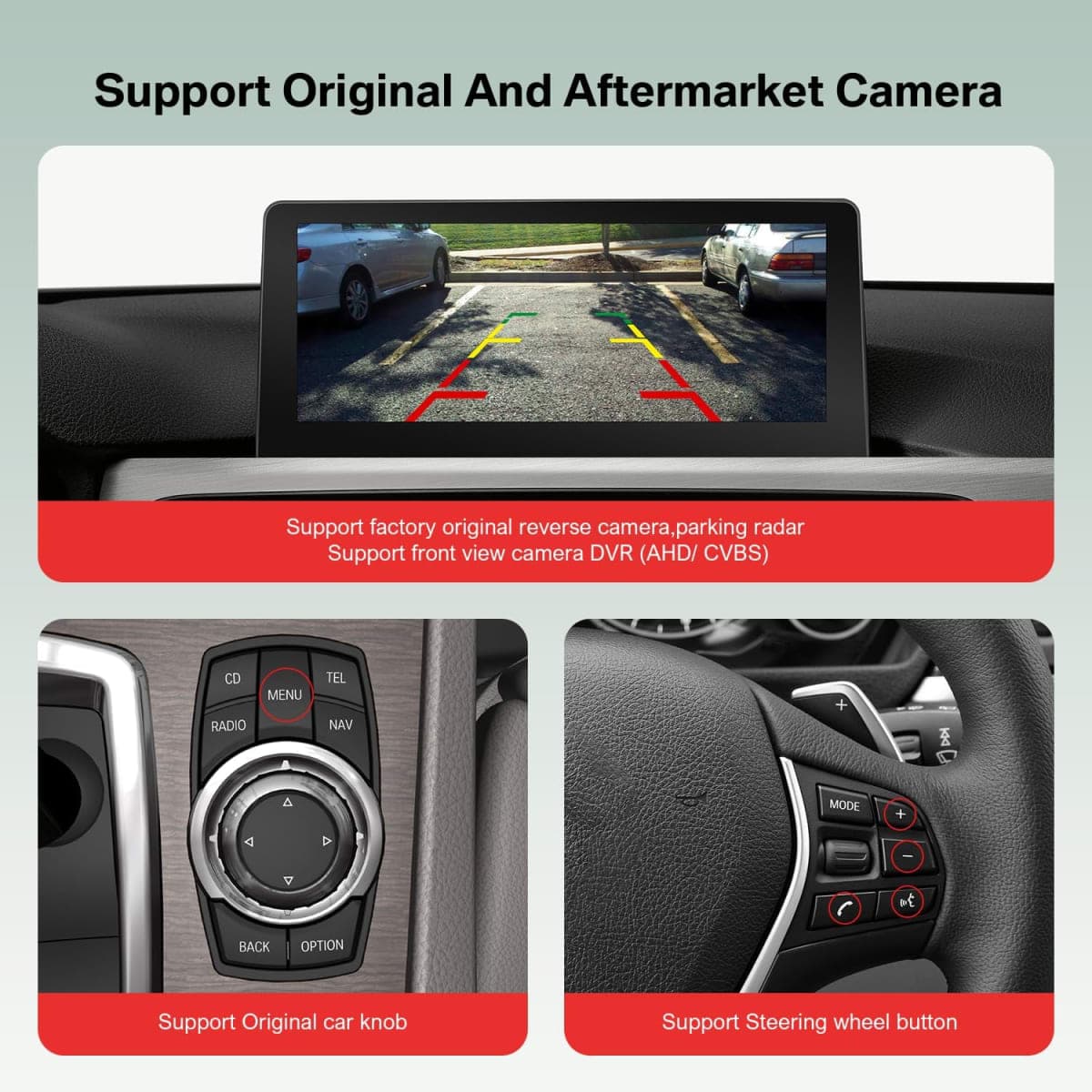 Wireless CarPlay Android Auto Adapter for BMW NBT 1 2 3 4 5 6 7 Series X1 X3 X4 X5 X6 2012–2016 Retrofit Decoder Support Mirrorlink, Rear Camera and OEM Car Functions thumbnail 4