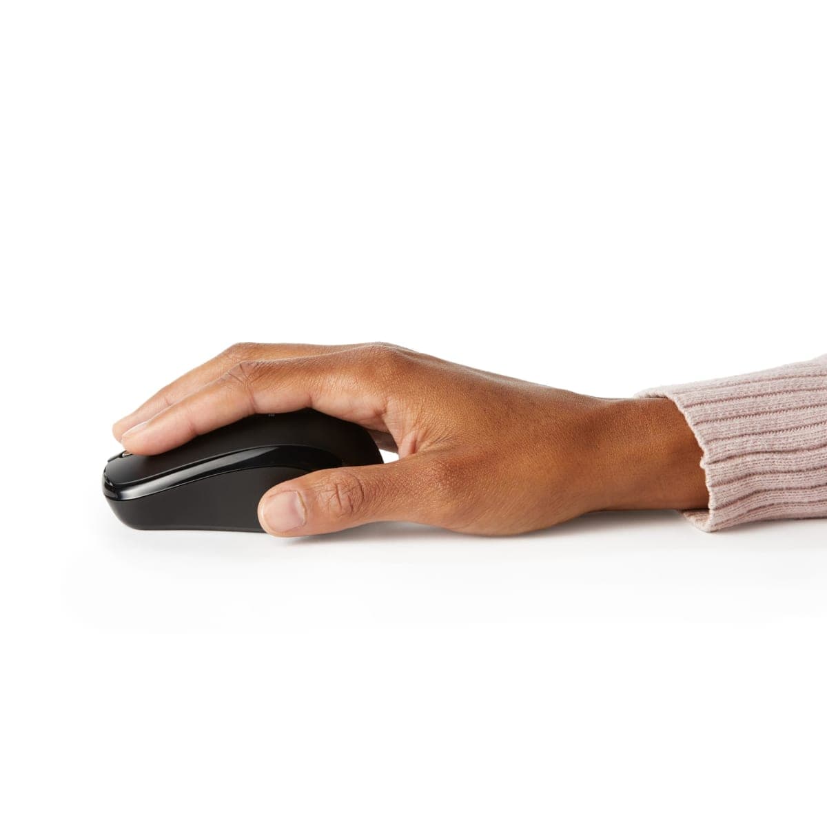 Amazon Basics Wireless Computer Mouse with Nano Receiver, Black thumbnail 3