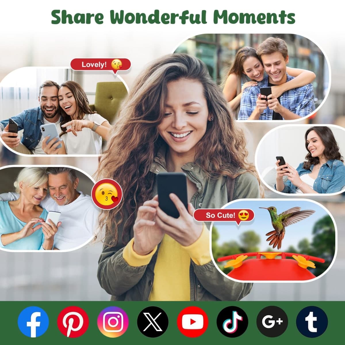 Svanur Smart Hummingbird Feeder with Camera Solar Powered,AI Identify Bird Species,Ant Moat,Bee Proof,Instant Notifications,W/32G Card,2K Live Video,Easy Clean & Refill,Ideal Gifts for Bird Lovers thumbnail 4