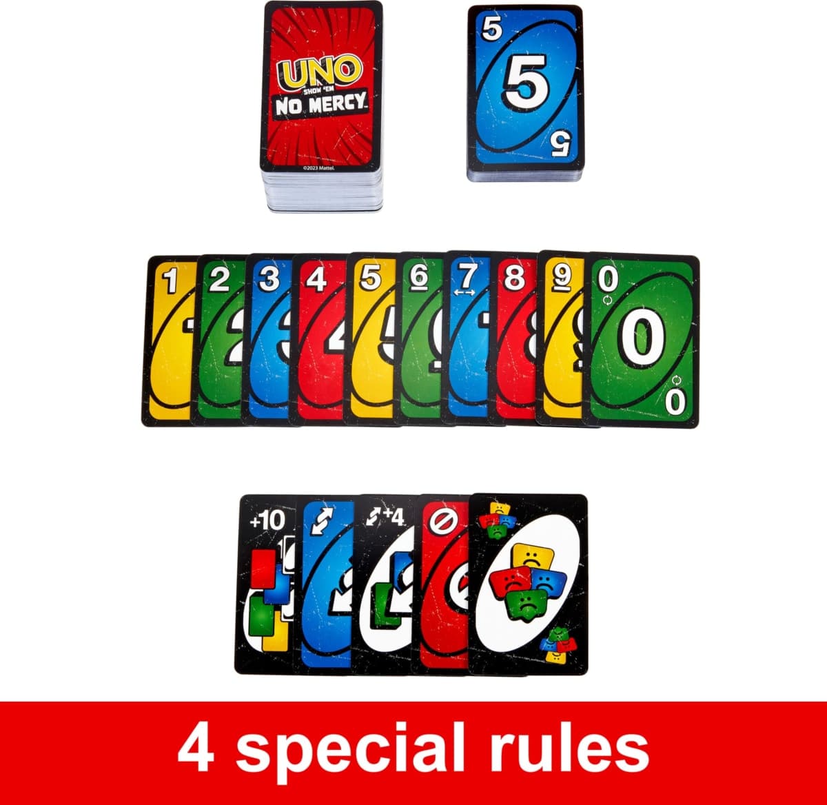 Mattel Games UNO Show ‘em No Mercy Card Game in Storage Tin,Ages 7+ thumbnail 3