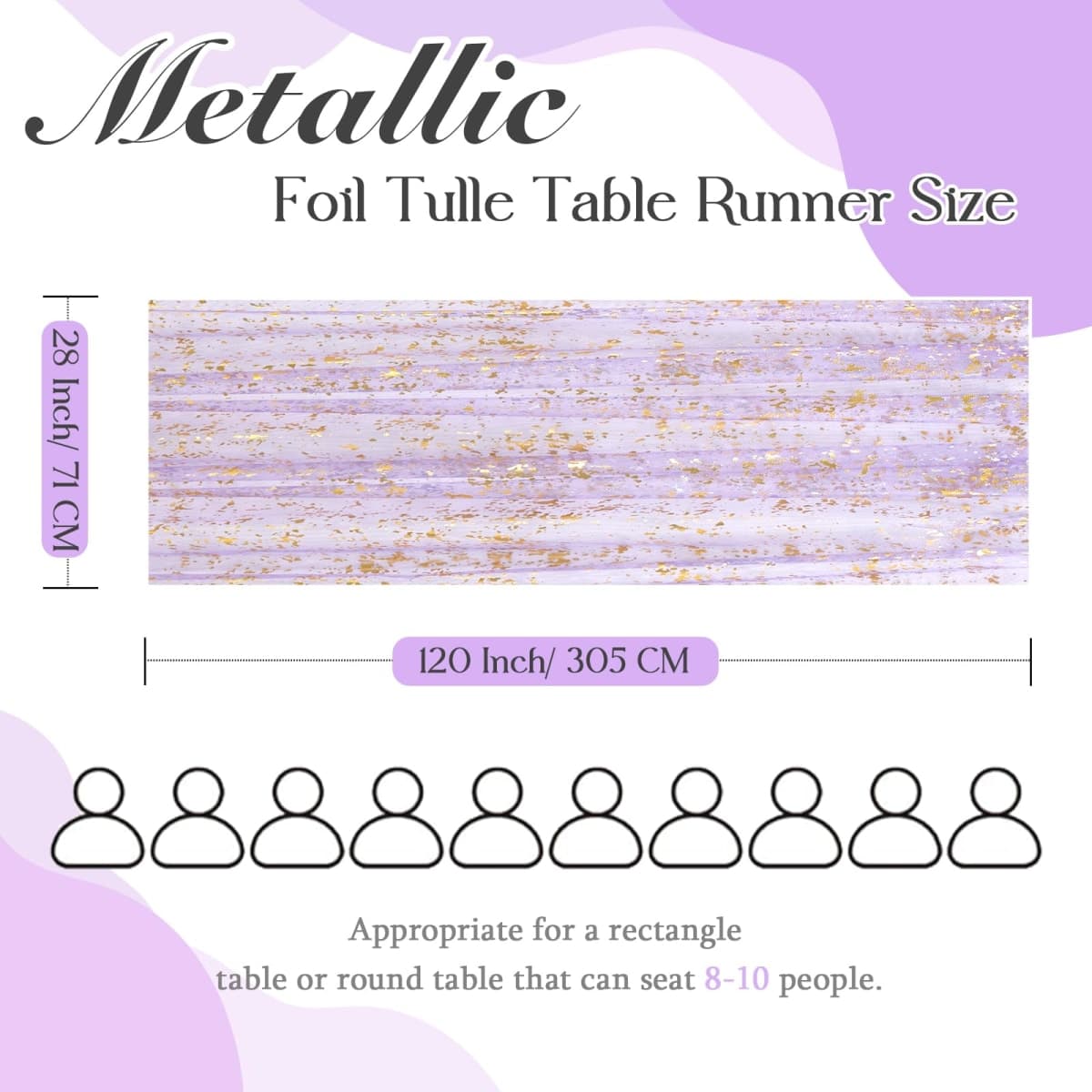 P Pothuiny 2 Pcs Dusty Pink Table Runner 28 x 120 Inch, Glitter Metallic Foil Tulle Table Runner Party Golden Sheer Gauze Table Decor for Wedding Birthday Christmas Anniversary thumbnail 4