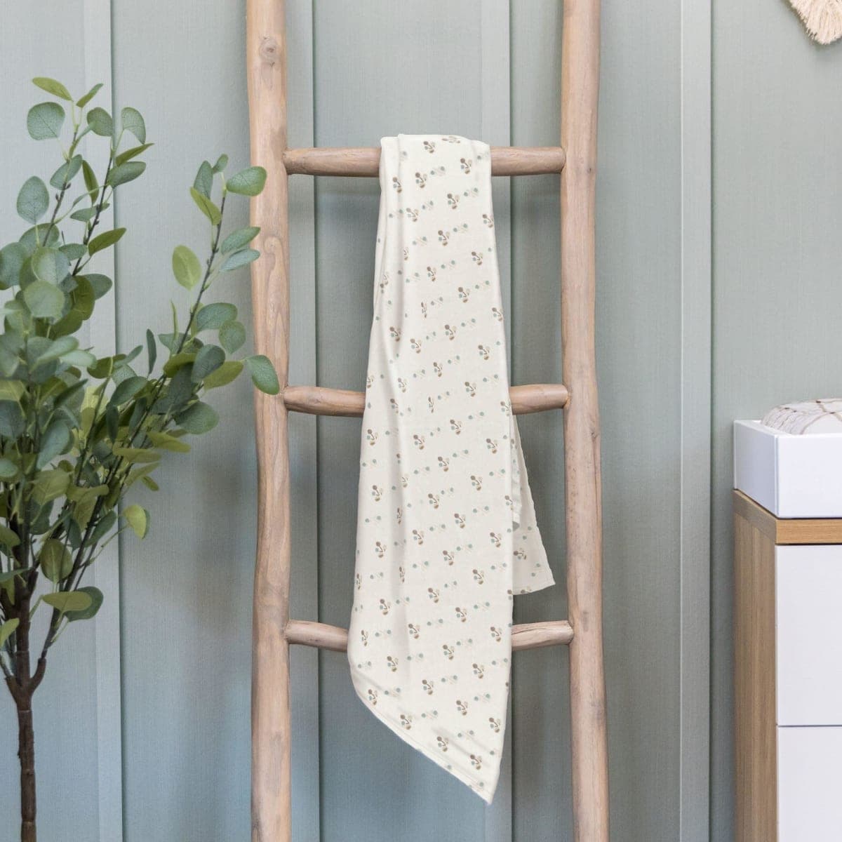 Crane Baby 100% Organic Cotton Poppy Single Baby Swaddle Wrap for Boys and Girls, Gender Neutral Newborn Swaddling Blanket, Baby Registry and Gift, 47 x 47 inches thumbnail 4