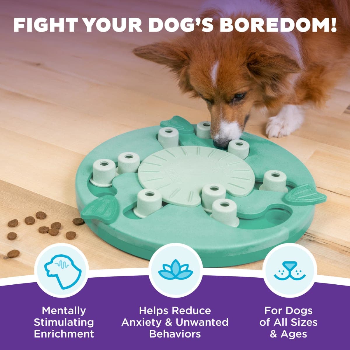 Outward Hound by Nina Ottosson Dog Worker Treat Puzzle Enrichment Toy, Level 3 Advanced, Green thumbnail 2