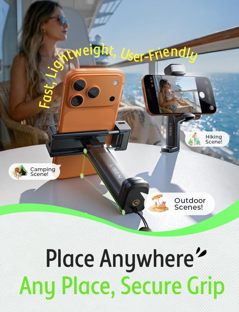 LISEN Airplane Phone Holder Mount with Light Handsfree for Plane Seat Back Airplane Travel Essentials Gadgets Flying Long Flight Travel Accessories for Women Men Cruise Ship Essentials 2026 thumbnail 5