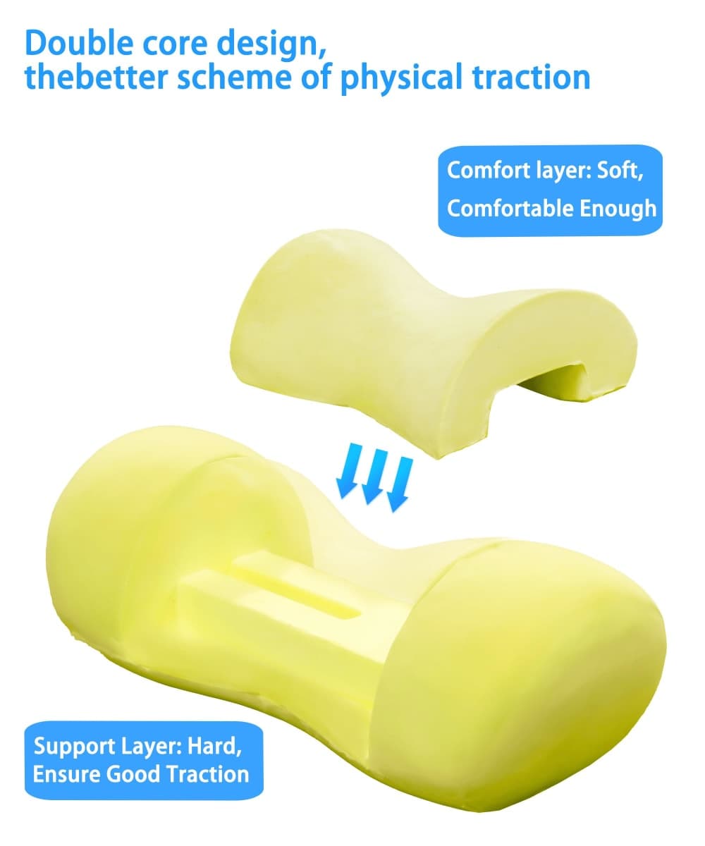 Bespilow Small Neck Roll Pillow,Say Goodbye to Neck Pain, Cervical Memory Foam Pillow for Tension Muscle Relief, Contour Support, Shoulder Pain Relaxer with Breathable Pillowcase, Odorless thumbnail 2