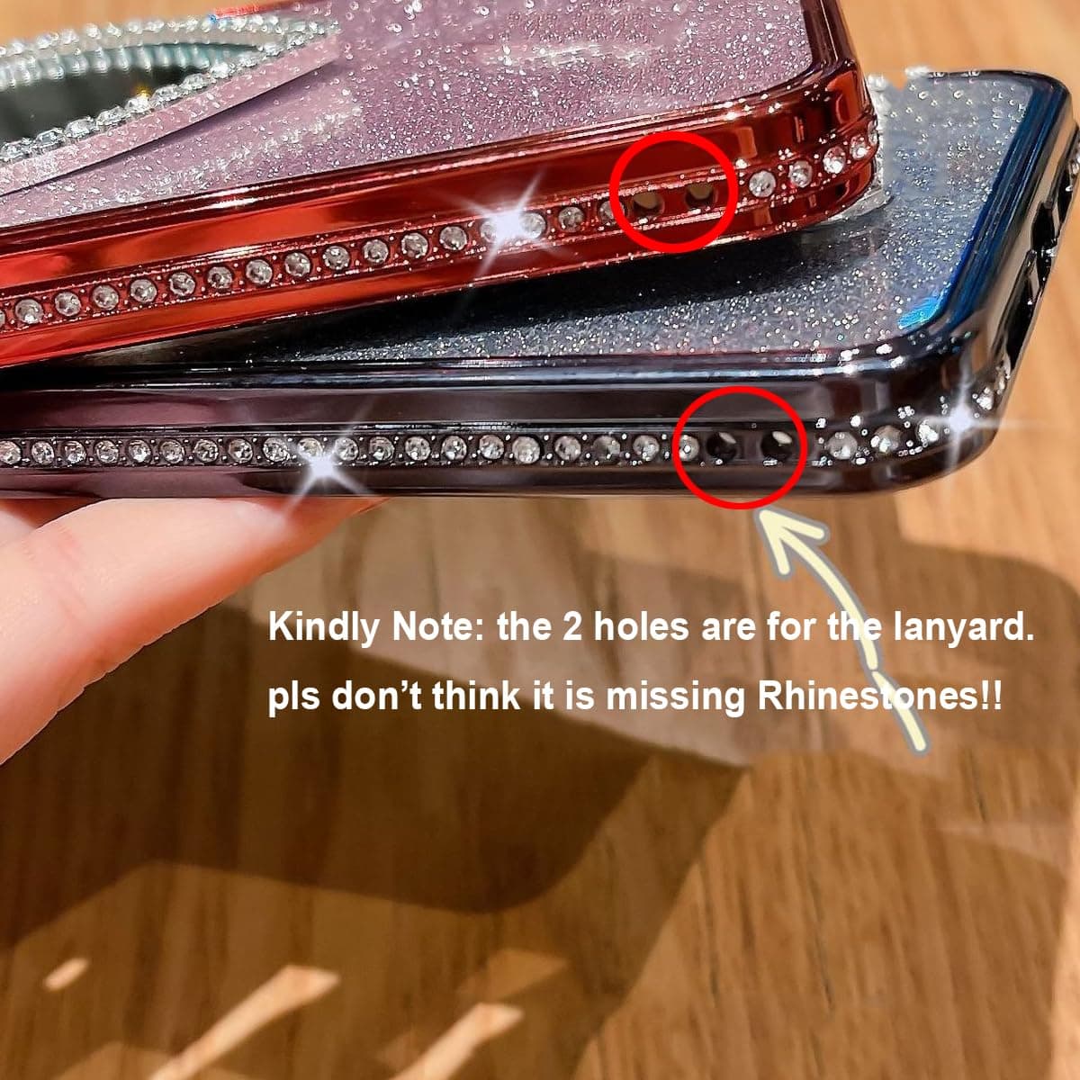 Changjia Glitter Mirror Case for iPhone Pro Max, Luxury Diamond Heart Makeup Mirror Bling Sparkly Rhinestones with Camera Protector Plating Bumper Women Girls Case for iPhone Pro Max 6.9" (Silver) thumbnail 2