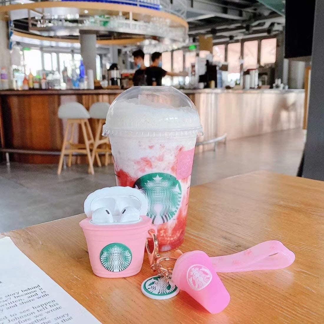 Cute Kawaii Ice Cream Cup Case for AirPods Pro 2nd Generation (Pink) thumbnail 5