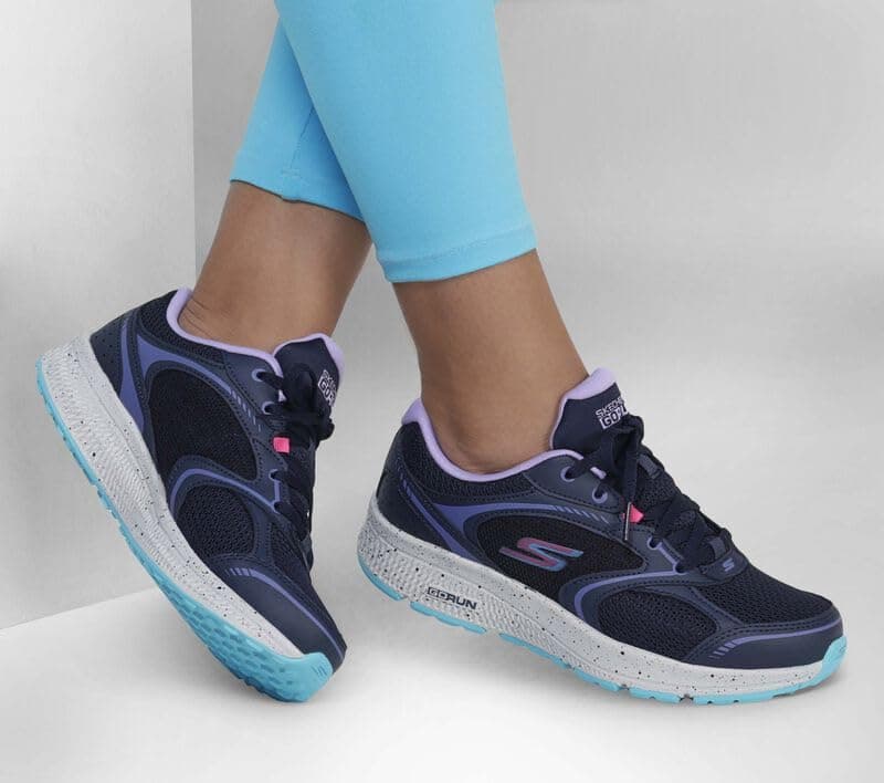 Skechers Women's Go Run Consistent - Vivid Horizon, Navy/Lavender, 9 thumbnail 2