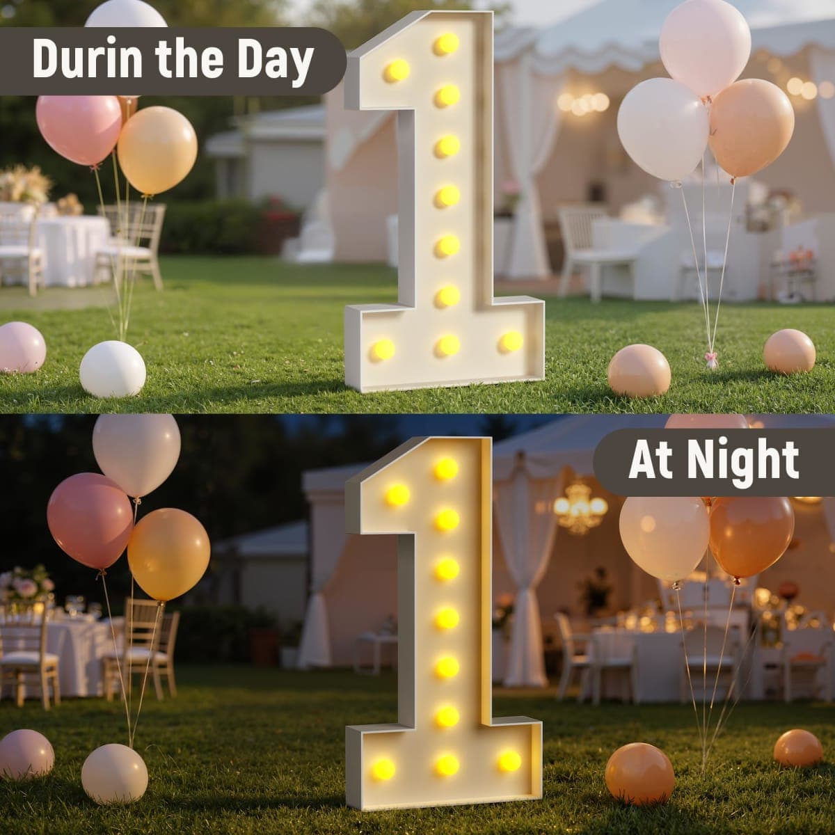 4FT Marquee Numbers 18, Large Light up Number 18 for Birthday Party Supplies, Sign, Backdrop, Happy 18th Birthday Decorations for 18 Years Old thumbnail 5
