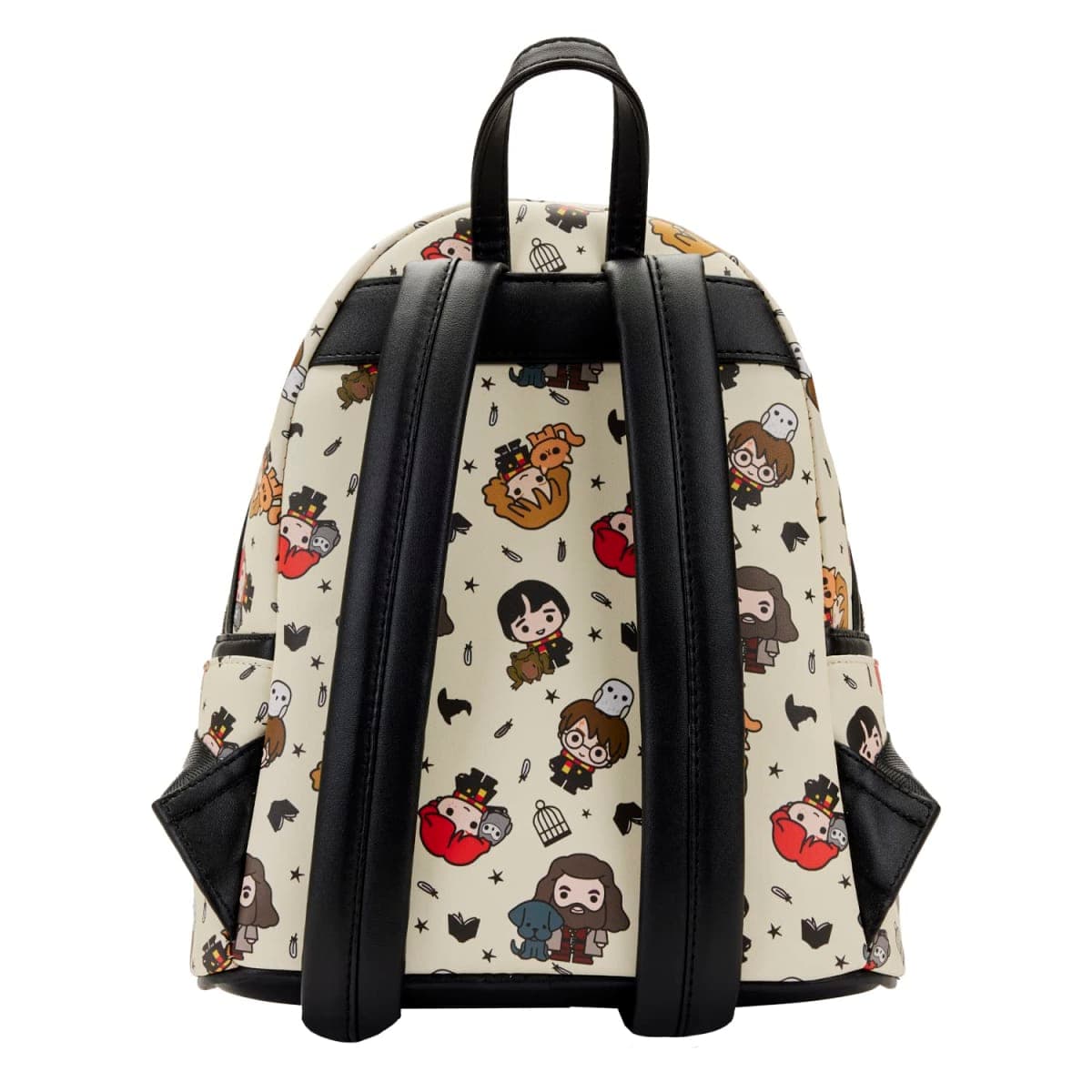 Loungefly Harry Potter Chibi Art All Over Print Womens Double Strap Shoulder Bag Purse, Multi, One Size thumbnail 3