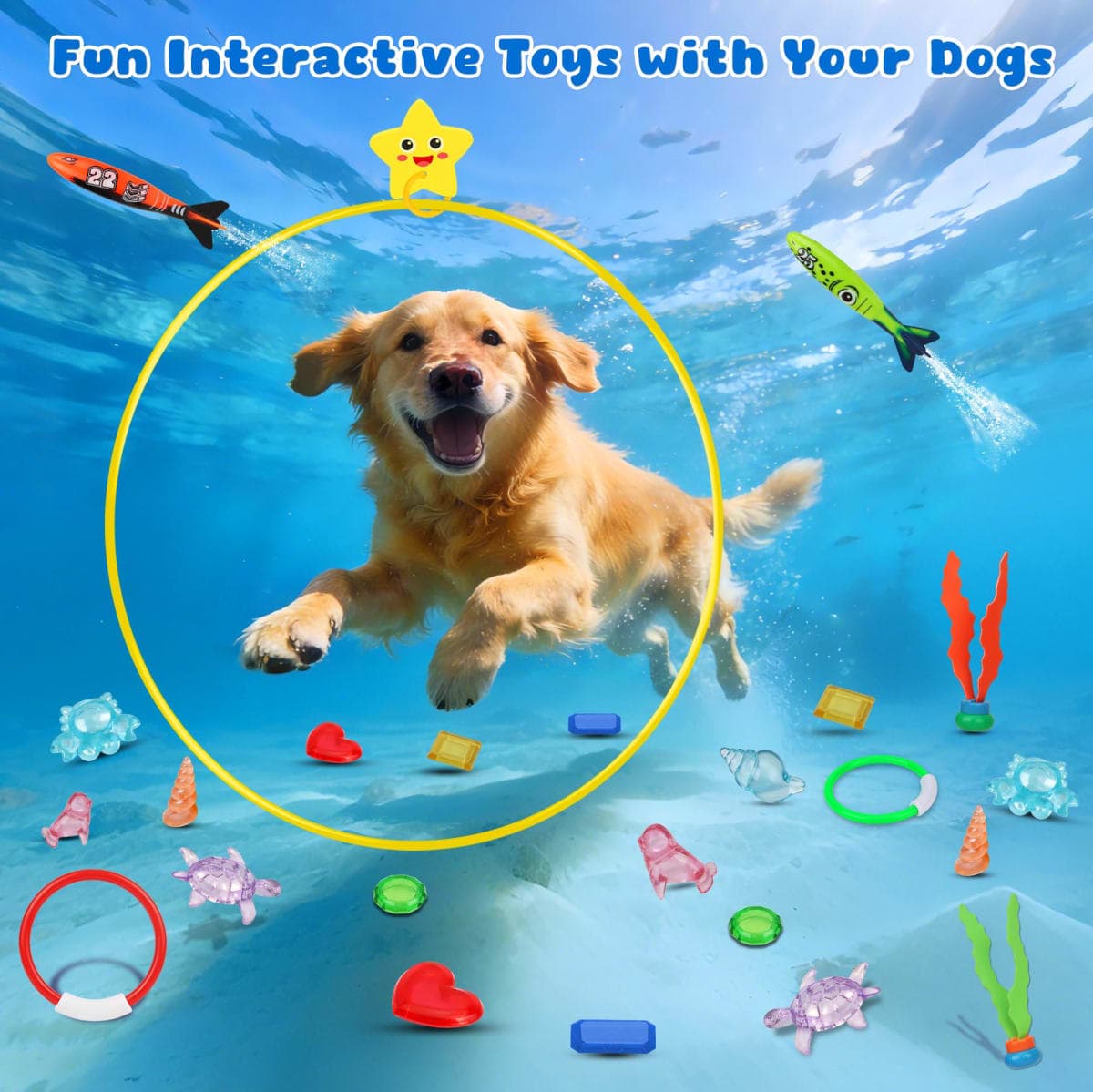 Airyard Pool Toys Diving Rings for Kids 31 PCS Underwater Swim Rings and Diving Game Set Fun Pool Game Backyard Summer Water Toys for Birthday Party Toddlers Kids Teens Adults thumbnail 5
