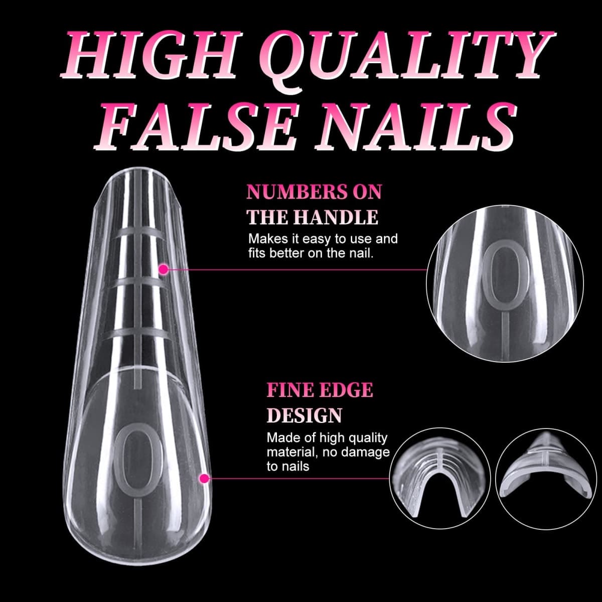 Clear Dual Forms Nail Molds for Gel Nail Extension - 120pcs Clear Nail Forms with Box, Reusable Curved Nail Tips Molds with Scale for DIY Nail Art Manicure thumbnail 5