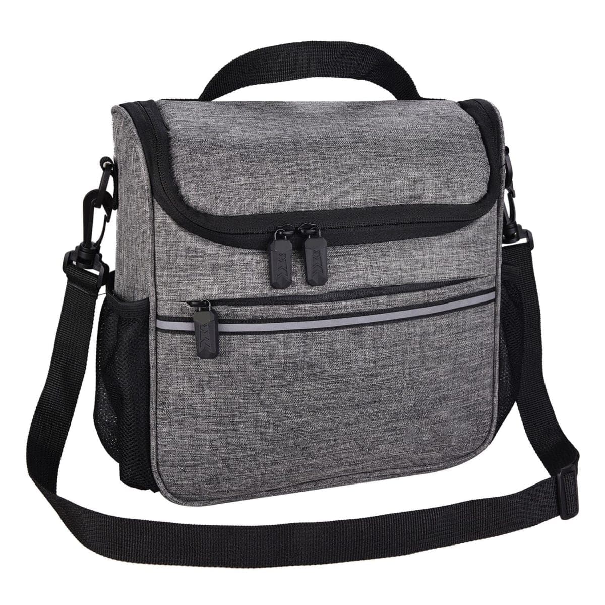HUIOP bike handlebar bag, Waterproof Bike Handlebar Insulated Cooler Bag Front Bag Mountain Road Cycling Handlebar Basket Bag Pannier Shoulder Bag thumbnail 5