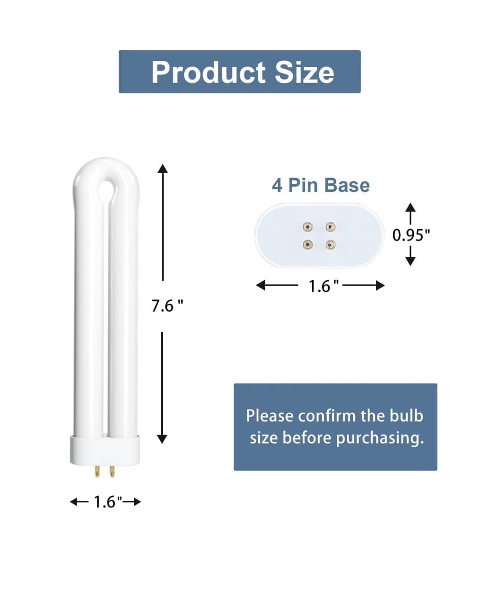 BAIMNOCM 7.5 Inch Bug Zapper Replacement Bulb15 Watt for BK-15D BF-35, Work with Black Flag BZ-15 BB-15WHT Stinger UV15, FP15, TZ15 B1515 thumbnail 3