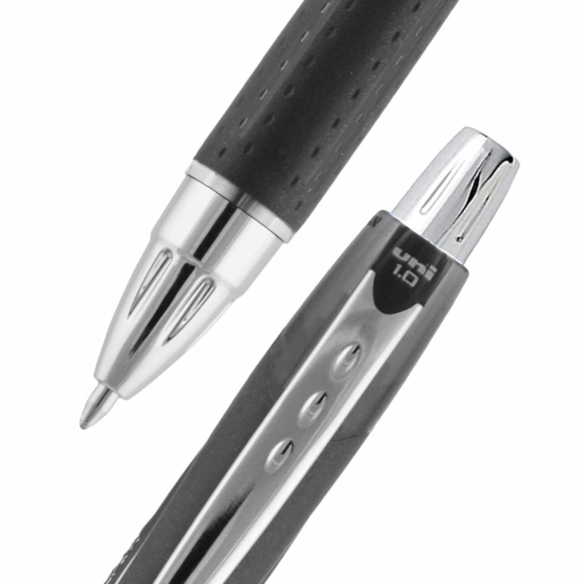 uni-ball Jetstream RT Retractable Roller Ball Pens, Bold Point, Black Ink, Pack of 3 thumbnail 2