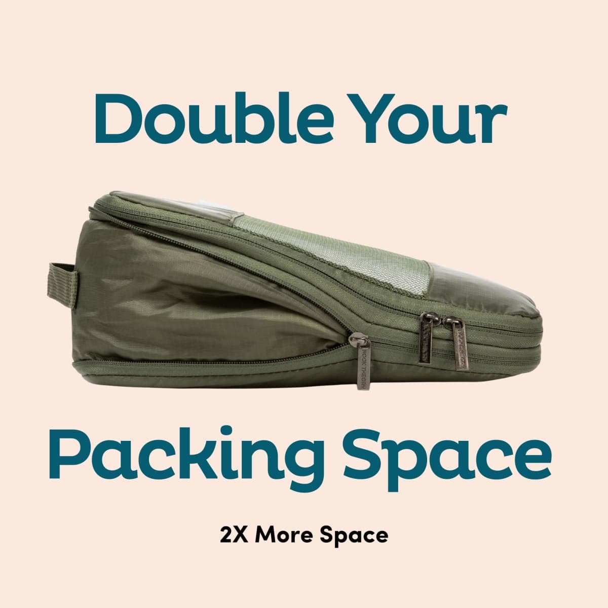6-Pack Large Compression Packing Cubes for Travel - Lightweight Compression Packing Cube Set, Water-Resistant Luggage Organizer Bags & Suitcase Organizers, Travel Cubes for Carry-On, Checked Luggage thumbnail 2