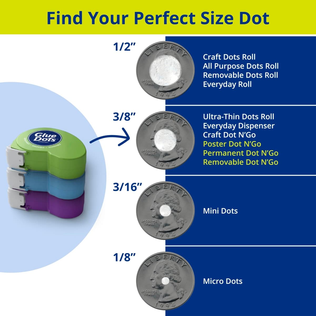 Glue Dots Office/Home Variety Pack thumbnail 4