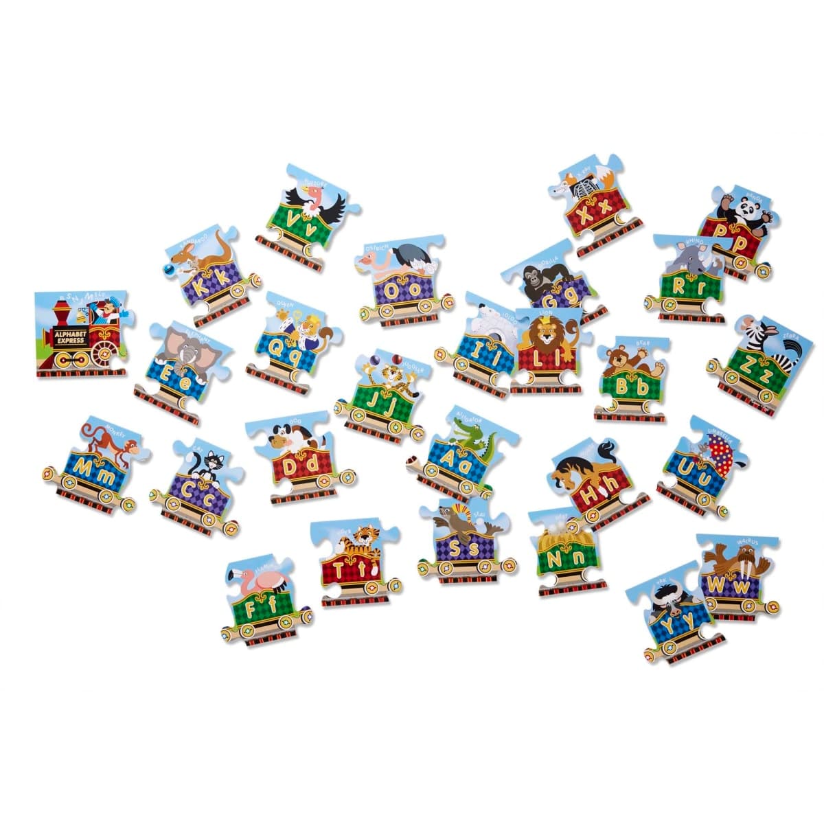 Melissa & Doug Alphabet Express Jumbo Jigsaw Floor Puzzle (27 pcs, 10 feet Long) - FSC CertifiedPreschool ABC Train Puzzle for Kids 3+ thumbnail 5