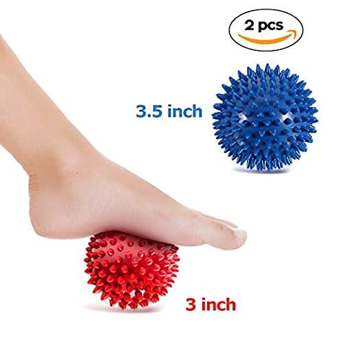 Pack of 2 Spiky Massage Balls - Plantar Fasciitis, Muscle Soreness Massager Ball thumbnail 2