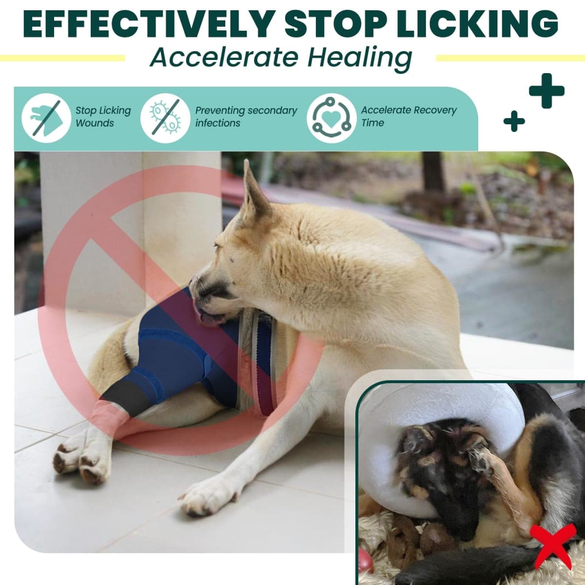 Dog Leg Sleeve to Stop Licking for Male Dogs thumbnail 2