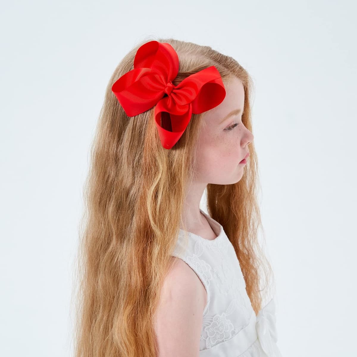25Pcs 6 inch Hair Bows Clips Solid Color Grosgrain Ribbon Larger Hair Bows Alligator Clips Hair Accessories for Baby Girls Infants Toddlers Kids Teens thumbnail 2