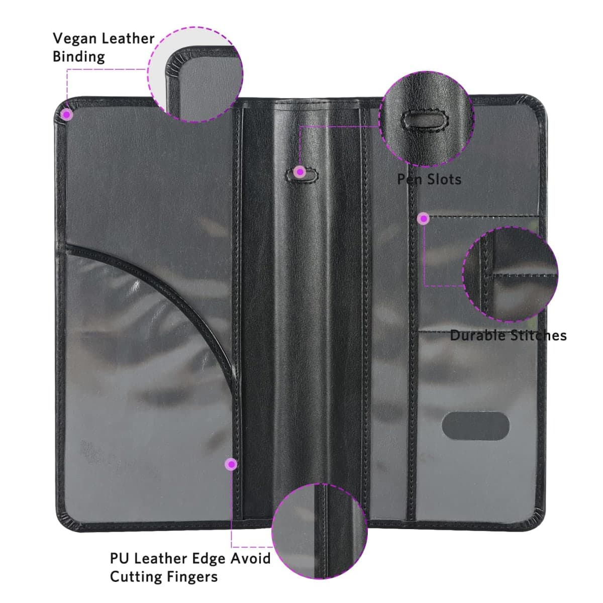 CoBak Car Registration and Insurance Holder - Vehicle Glove Box Car Organizer,Auto Truck Comparment Accessories Case with Magnetic Closure for Essential Document,Driver License,Cards thumbnail 2