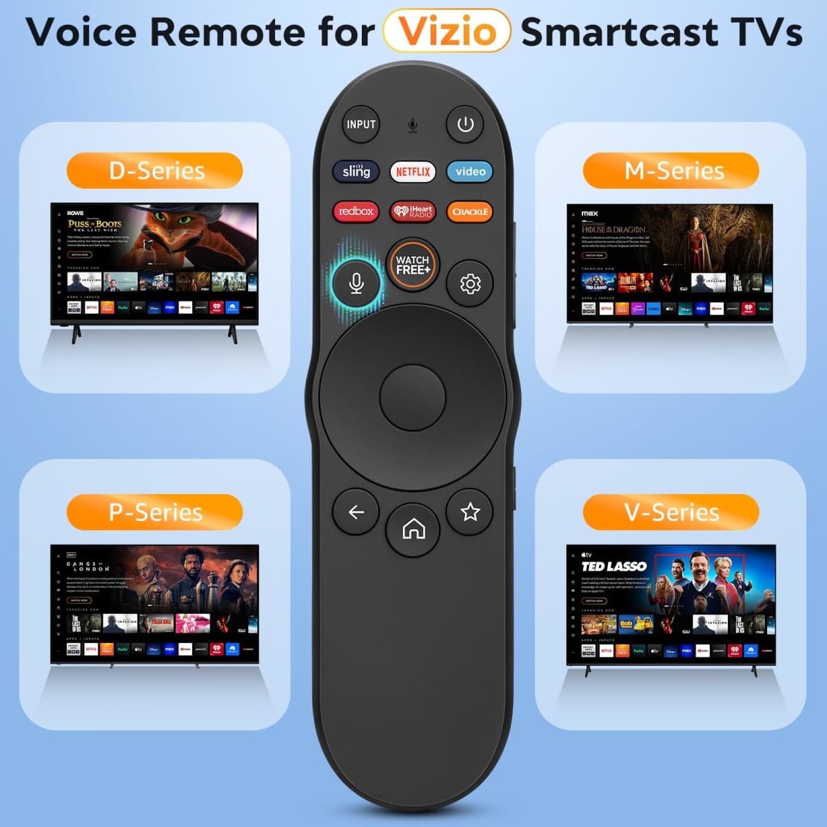 Voice Remote Control for Vizio-Smart-TV-Remote-Replacement XRT270 for Vizio FHD 4K Quantum D/P/M/V-Series Smart TV thumbnail 2