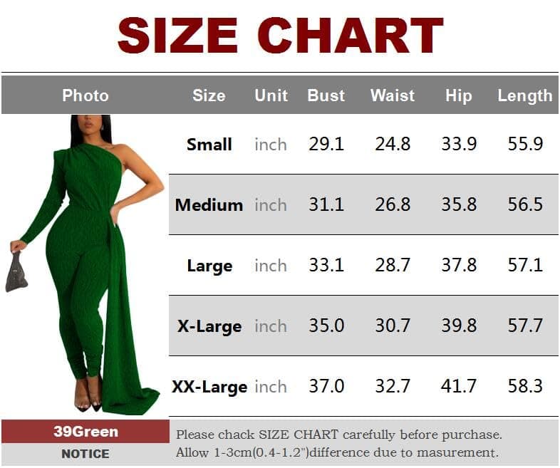 DinyIn Sexy Jumpsuit for Women Elegant for Party, Green, Medium thumbnail 5