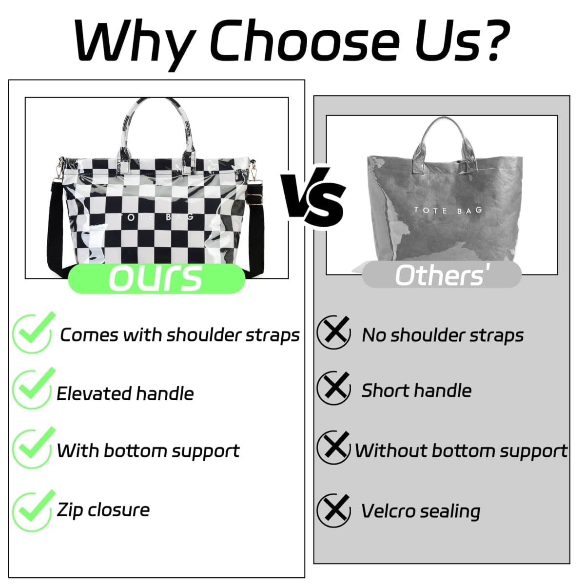 GISMTR Large PVC Tote Bag for Women Letters Print Handbags Kraft Paper Shoulder Bag for Work Travel, Brown thumbnail 5