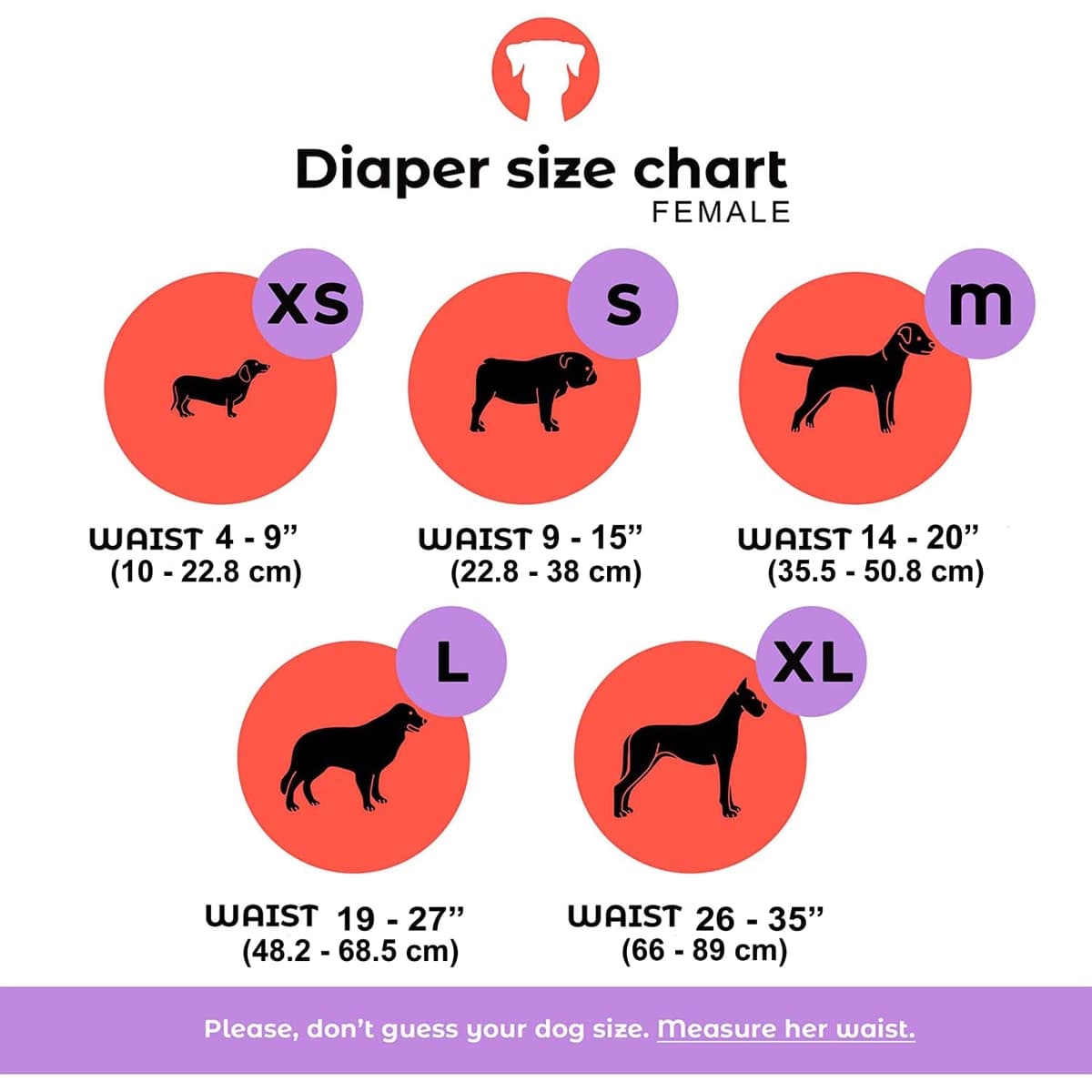 Dog Diapers Washable & Reusable by PETTING IS CARING - Female Dog Diapers Materials Durable Machine Washable Solution for Pet Incontinence and Long Travels - 3 Pack Set thumbnail 2