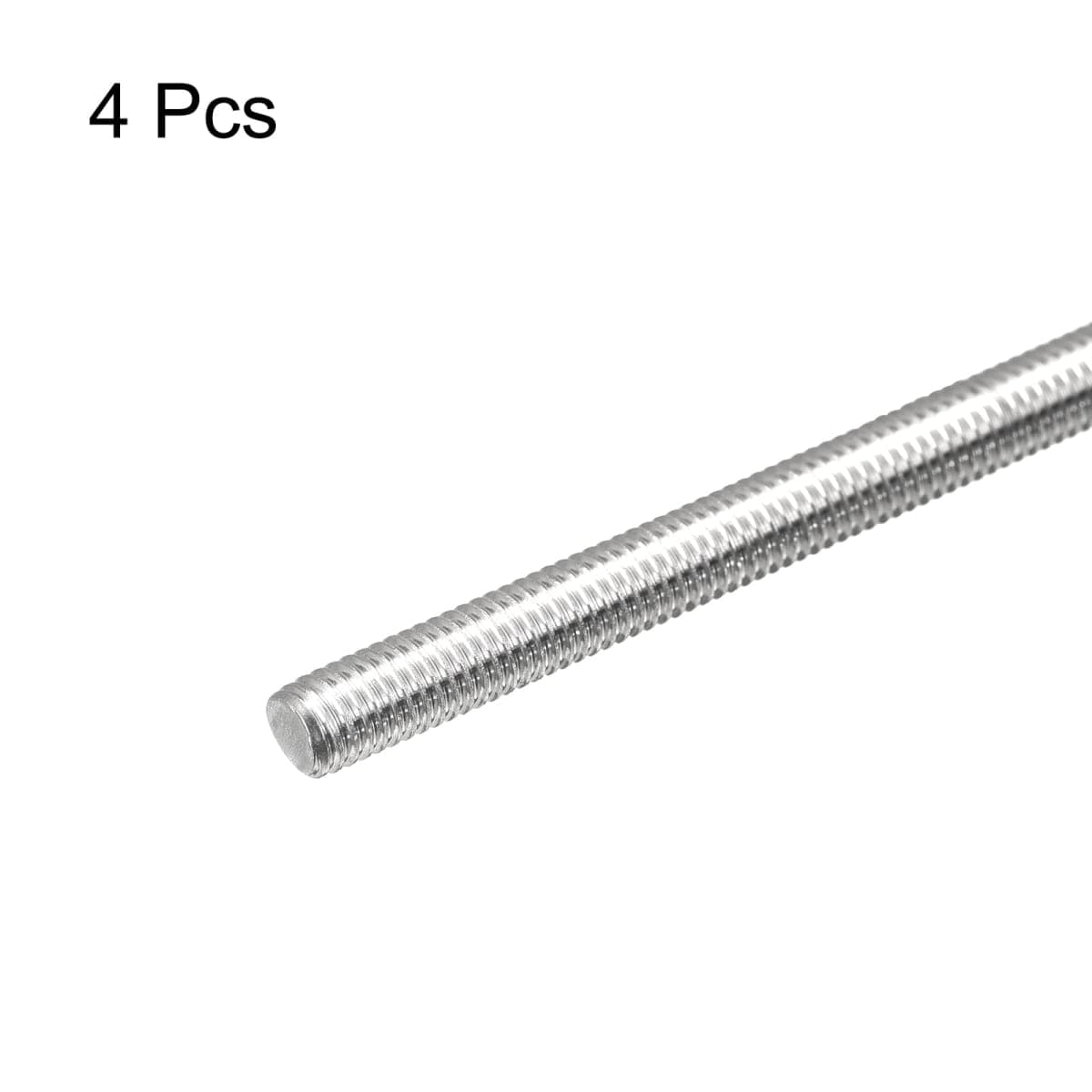 MECCANIXITY Fully Threaded Rod M5 x 100mm 0.8mm Thread Pitch 304 Stainless Steel Right Hand Threaded Rods Bar Studs 4 Pack thumbnail 3