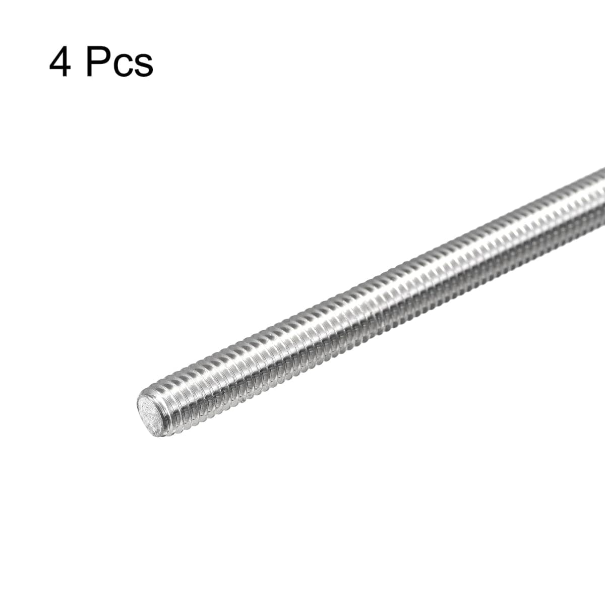 MECCANIXITY Fully Threaded Rod M6 x 100mm 1mm Thread Pitch 304 Stainless Steel Right Hand Threaded Rods Bar Studs 4 Pack thumbnail 3