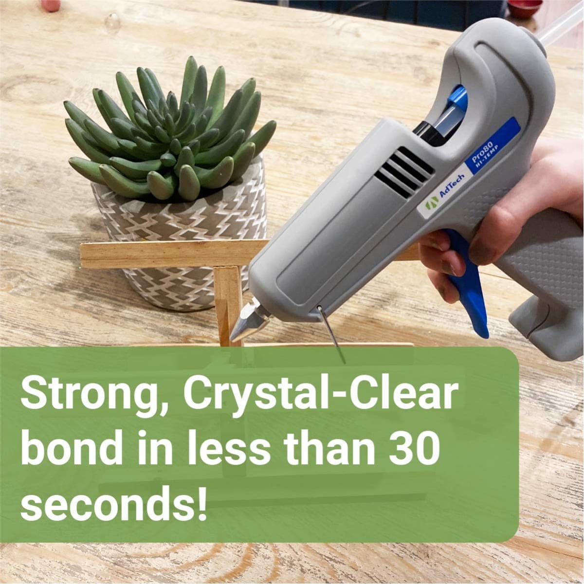 AdTech Crystal Clear Hot Glue Gun Sticks (W220-14ZIP50) – Full Size Hot Glue Sticks. All-purpose glue sticks for crafting, scrapbooking & more. 50 pieces. Length: 4” Diameter: .44”. thumbnail 3