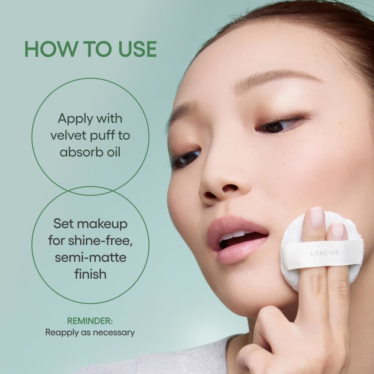 LANEIGE Neo Blurring Powder: Korean Oil-Control Compact with Pore Blurring, Smoothing Finish & Travel-Friendly, No-Spill Packaging thumbnail 5