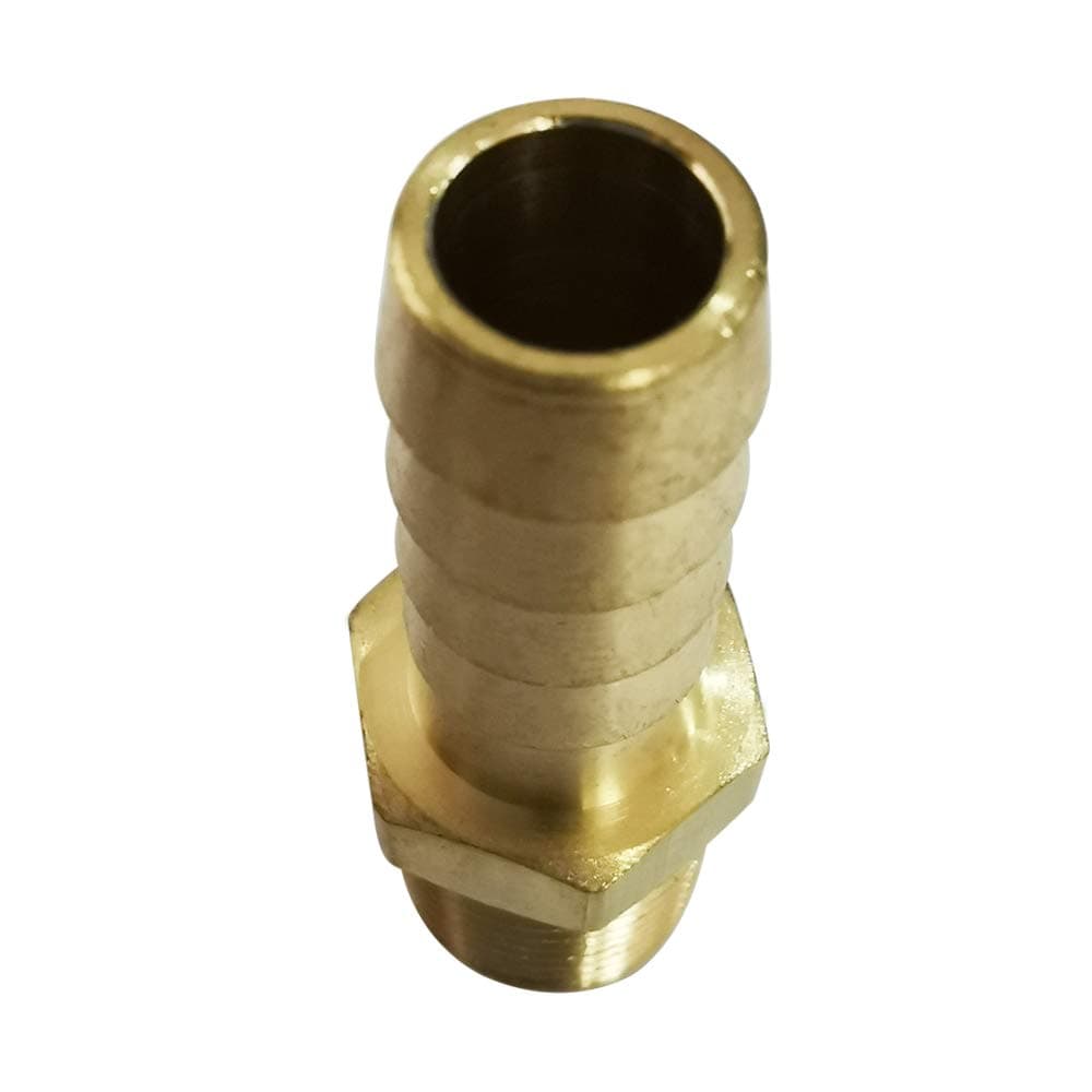Legines 1/8" NPT Male to 1/4" Barb Fitting, Brass Hose Barbed Male Adapter Connector Straight, 2 pcs thumbnail 3