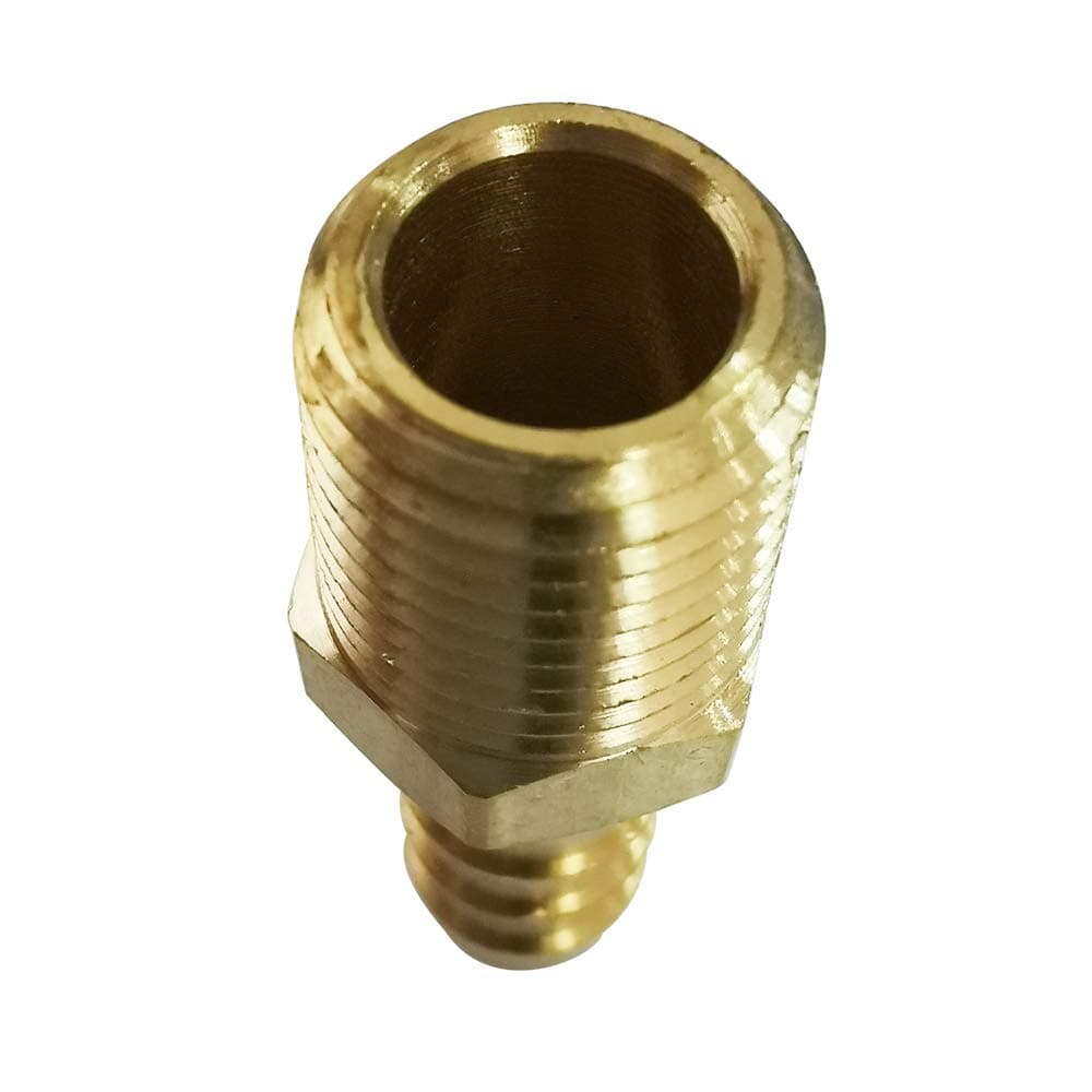 Legines 1/8" NPT Male to 1/4" Barb Fitting, Brass Hose Barbed Male Adapter Connector Straight, 2 pcs thumbnail 4