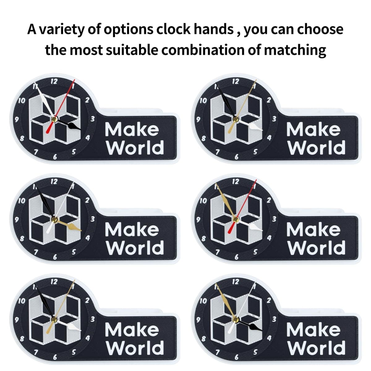 3D Printer Part DIY Clock Model Components Kit: Only Hardware Accessories Not Include Printed Part Compatible with BambuoLab X1/X1C/X1E/P1P/P1S/A1/A1 Mini Craertive Model Makeworld MH-011 thumbnail 5