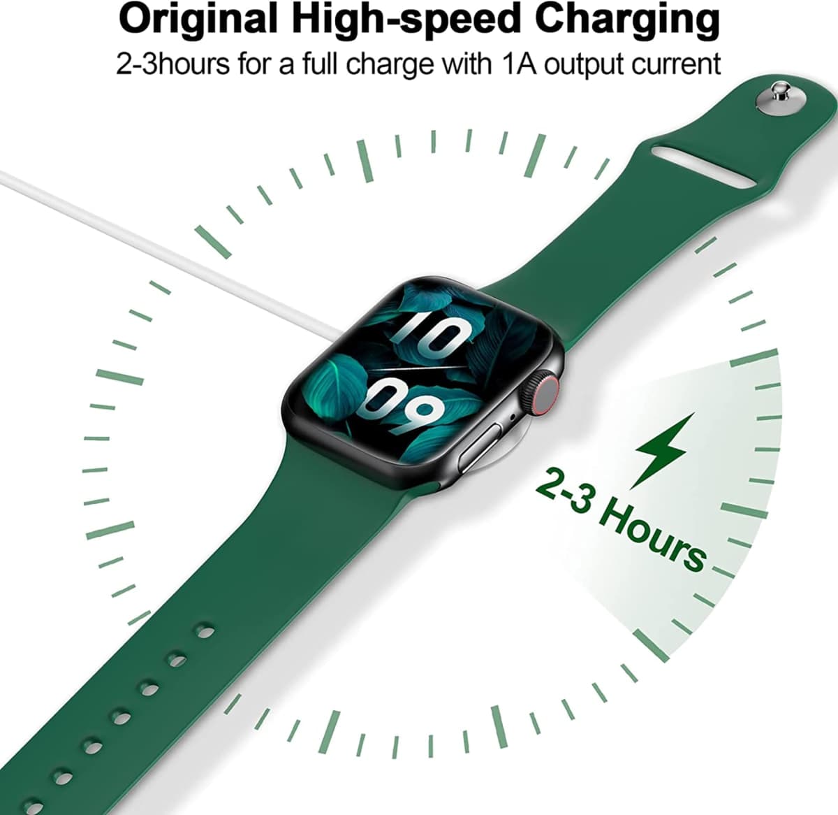 𝟐𝟎𝟐𝟔 𝐔𝐩𝐠𝐫𝐚𝐝𝐞𝐝 Magnetic Charging Cable for Apple Watch Charger,[USB C Port] Wireless Charging Cable Compatible with iWatch Series Ultra/10/9/8/7/6/SE/SE2/5/4/3/2[3.3FT/1M]-White thumbnail 3
