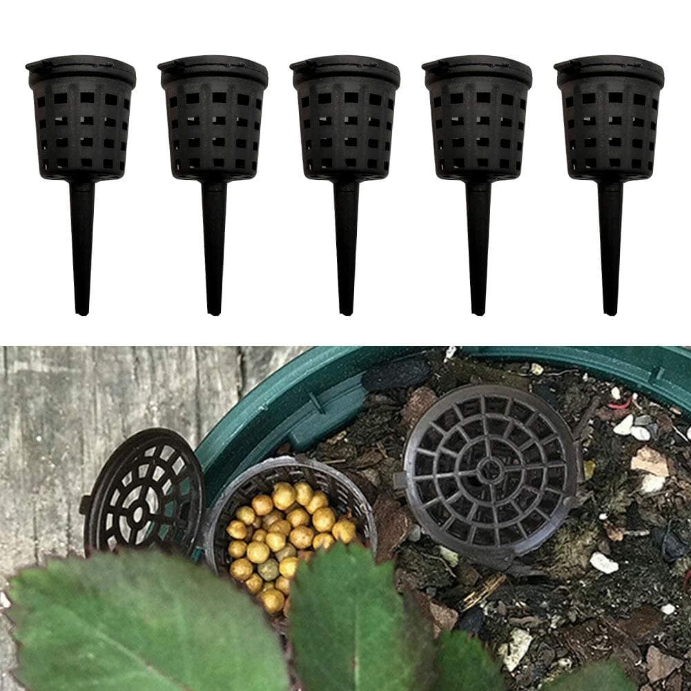 100 Pcs Fertilizer Baskets with Lid for Slow and Timed Release Fertilizers, Garden Nursery Pots Portable Aquarium Orchid Park Agriculture Slow Release to Bonsai Cultivate Plant thumbnail 2