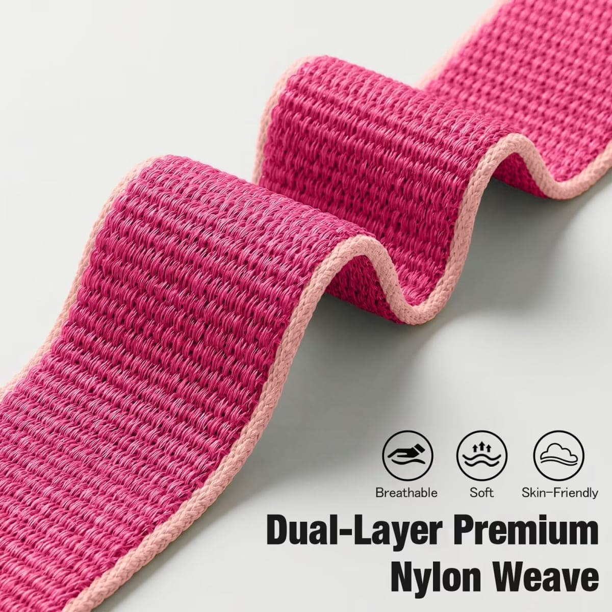 Bifeiyo Compatible with Apple Watch Bands Women Men 46MM 45MM 44MM 42MM 41MM 40MM 38MM,Nylon Sport Loop Strap for iWatch Series 10 9 8 7 6 5 4 3 2 1 SE Ultra(44/45/46/49/S3-42mm,Pomegranate) thumbnail 3