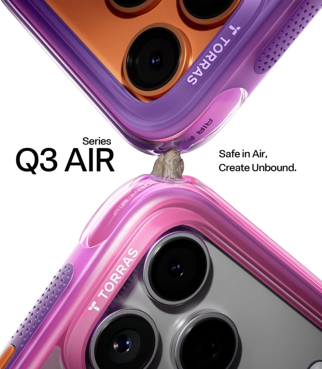 TORRAS Ostand Q3 Air for iPhone 17 Pro Max Case with 360 Magnetic Stand, Fit for MagSafe, Mil-Grade Drop Tested, Camera Control Button, Shockproof Phone Case for iPhone 17 Pro Max 6.9", Neon Pink thumbnail 2