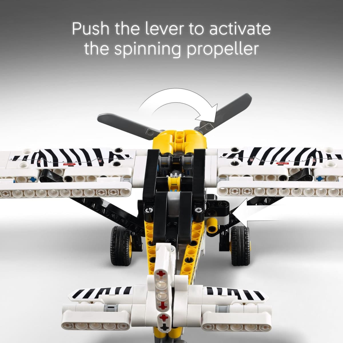 LEGO Technic Bush Plane Toy - Buildable Airplane Toy for Kids, Boys and Girls, Ages 8+ - Model Airplane Gift with Spinning Propeller, 4-Cylinder Piston Engine, and More - 42198 thumbnail 3