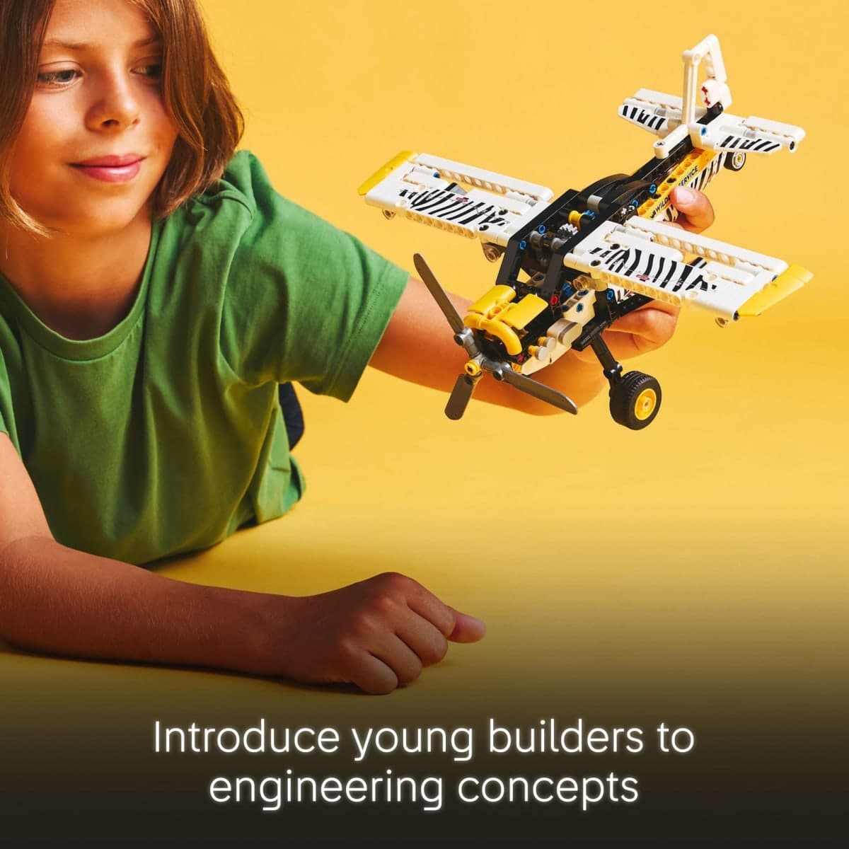 LEGO Technic Bush Plane Toy - Buildable Airplane Toy for Kids, Boys and Girls, Ages 8+ - Model Airplane Gift with Spinning Propeller, 4-Cylinder Piston Engine, and More - 42198 thumbnail 5